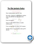 No Fat Potato Bake
